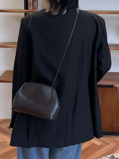 Premium Sheepskin Leather Underarm Cloud Bag