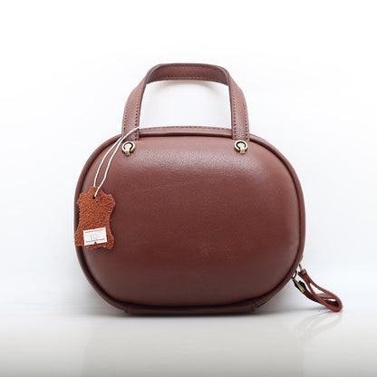 Genuine Leather Box Bag for Women Crossbody