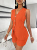 Sleeveless Vest And Shorts Women