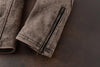 Men Tumbled Cowhide Leather Jacket