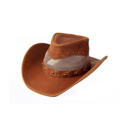 Crazy Horse Leather Cowboy Hat in Top Grain Cowhide