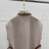 Reversible Women Sheepskin Fur And Cashmere Vest
