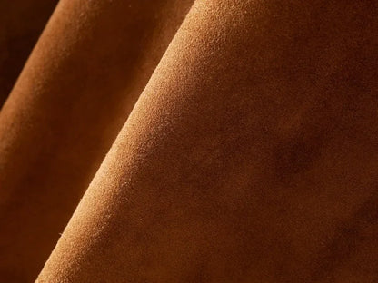 Women’s Sheepskin Suede Brown Button Jacket