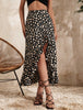 summers high waist split thigh skirt