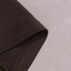 Brown ruched tube dress with twist bust detail