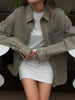 lightweight denim shirt long sleeves oversized womens