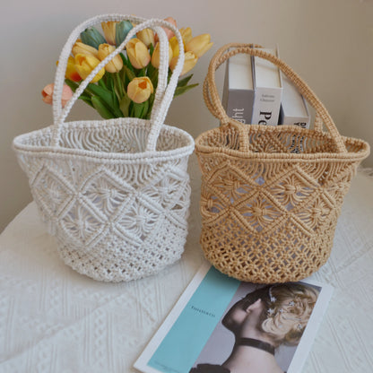Straw Shoulder Purse for Women Woven Crochet
