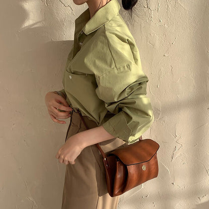 Oversized Ladies Shirt With Extra Long Back