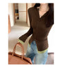 Long Sleeves Slim Fit Women Summer Top