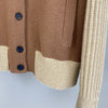 Women’s Cashmere Suede Stitching Cardigan Jacket