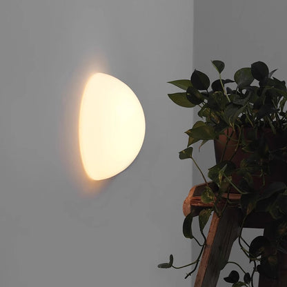 Nordic Round Glass Wall Lamp Minimalist Hemisphere Wall Light