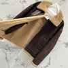 Men’s Real Shearling Fur Suede Leather Jacket