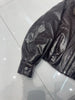 women genuine sheepskin bomber jacket with fur collar
