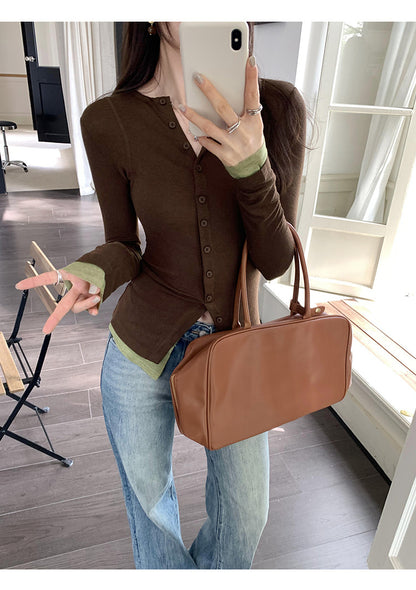 Long Sleeves Slim Fit Women Summer Top