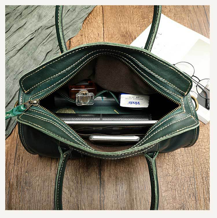 Handmade Genuine Leather Women Crossbody Handbag