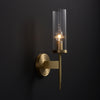 Modern Glass Shade Copper Wall Light Wall-Mounted Sconce