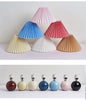 Nordic ceramic pleated bedside table lamp