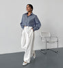 Tie Side Drop Shoulder Shirt