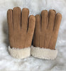 sheepskin suede gloves with fleece lining