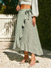 side wrap maxi skirt summer beach outfit