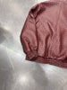 Old Money Style Braided Leather Jacket Loose Fit