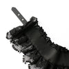Women’s Wide Lace Waist Belt with Elastic Back Design