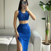High Waist Long Pencil Skirt And Top