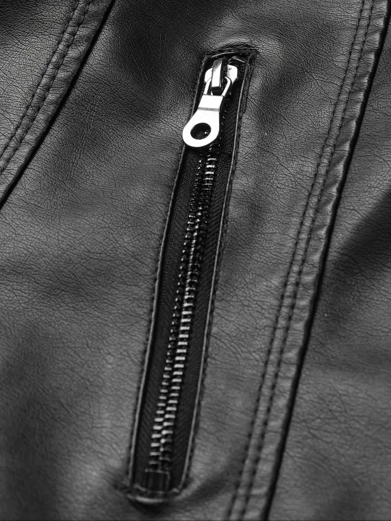 Women’s Faux Pu Leather Biker Jacket