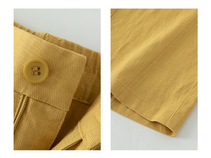 Wide leg linen pants with natural summer drape