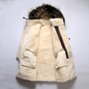 Men Real Sheepskin Shearling Flight Long Jacket Aviator