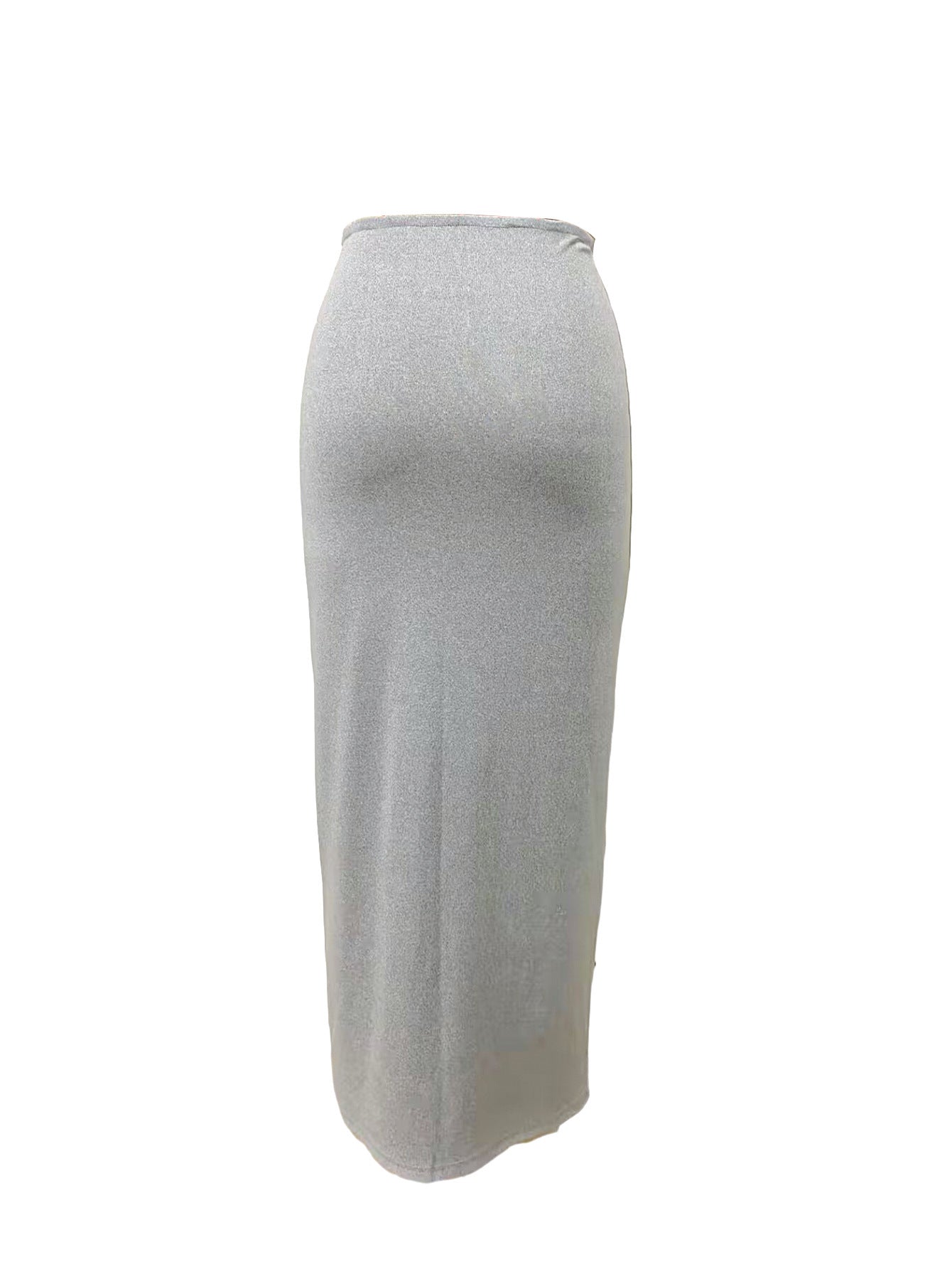 High Waist Below Knee Pencil Skirt