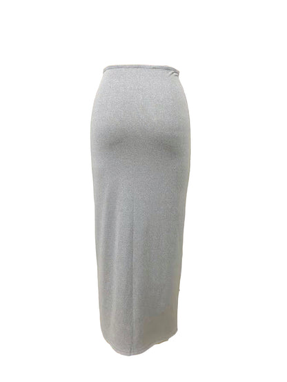High Waist Below Knee Pencil Skirt