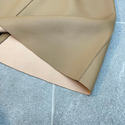 Korean Style Leather A-Line High Waisted With Heart Pockets