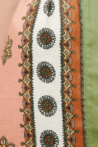 Boho printed summer maxi shirt dress