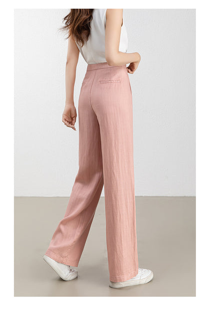 Women linen pants for office and travel