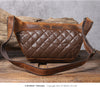 Men’s Crazy Horse Leather Chest Bag Waist Messenger