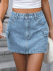 Denim Mini Skirts Cargo Style