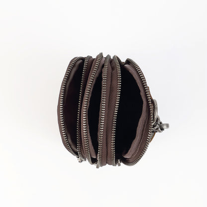 Genuine Leather Waist Bag for Men with Belt Loop