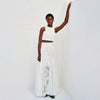 Women’s Lace Embroidered Hollow Two-Piece Midi Skirt Set