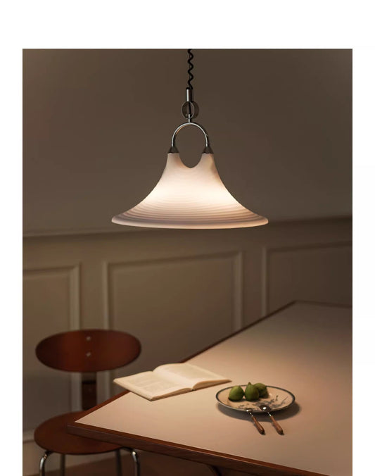 Retro Horn Pendant Light Adjustable Plexiglass Ceiling Chandelier