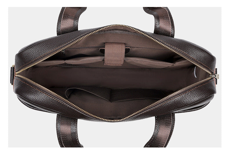 Genuine Leather Business  Office Bag for Men