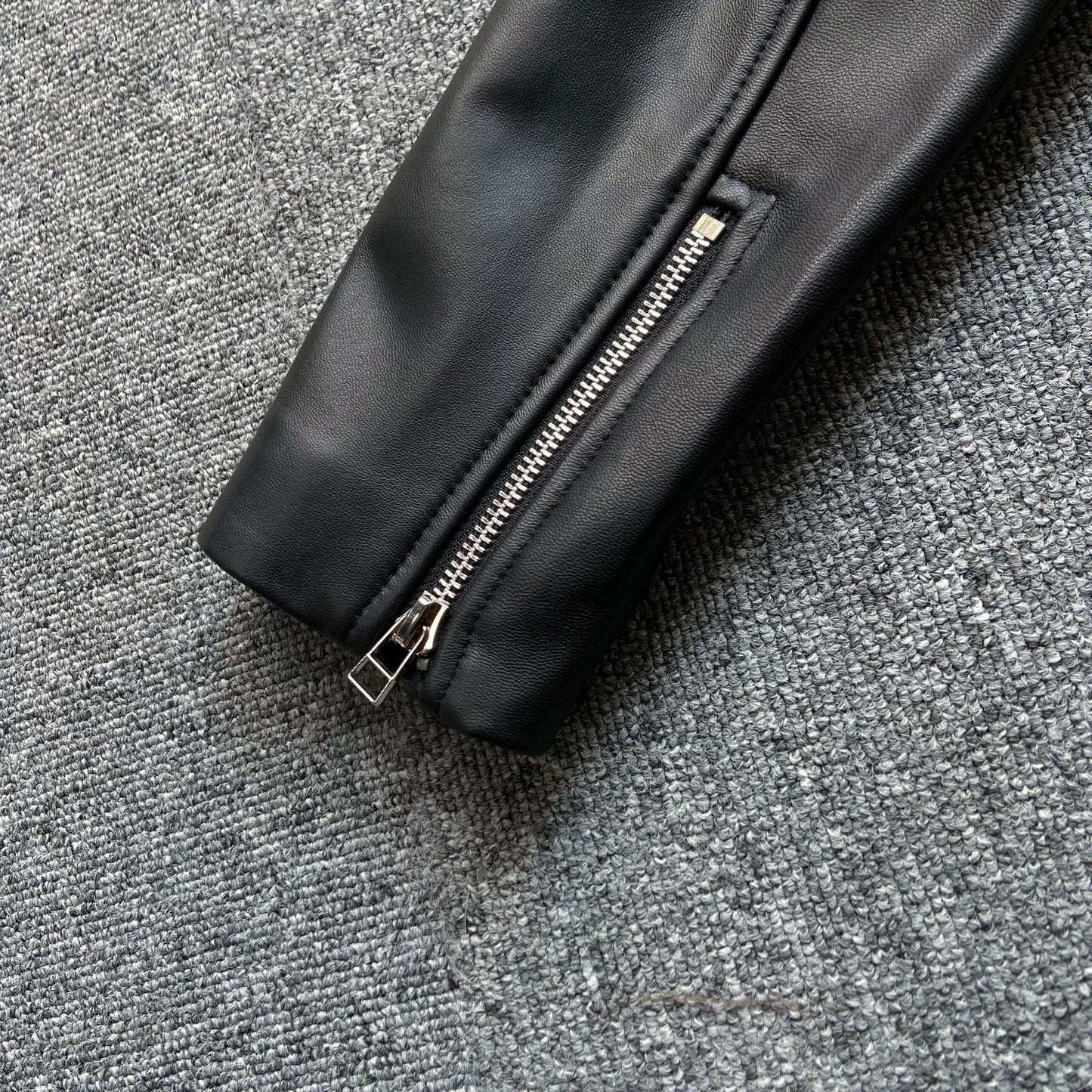 Women long leather trench motorcycle coat - Boho Living Room