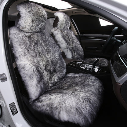 Genuine Sheepskin Car Seat Covers with Long Plush Wool