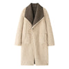 Women Reversible Faux Fur Long Coat Shearling Effect Winter Coat