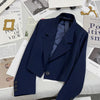 Short women blazer cropped suit jacket petite fit