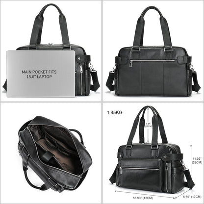Leather Duffle Bag Large Capacity Travel Weekender