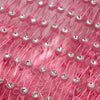 pink rhinestone fishnet mesh festival outfit feather trim women