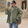 Flare Sleeve Loose-Fit Woven Women's Shirt