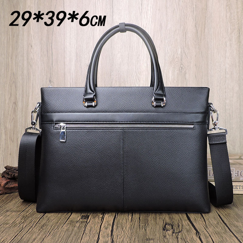 Leather Business Briefcase Messenger Bag