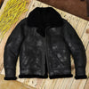 Shearling Jacket Leather Aviator Jacket for Men